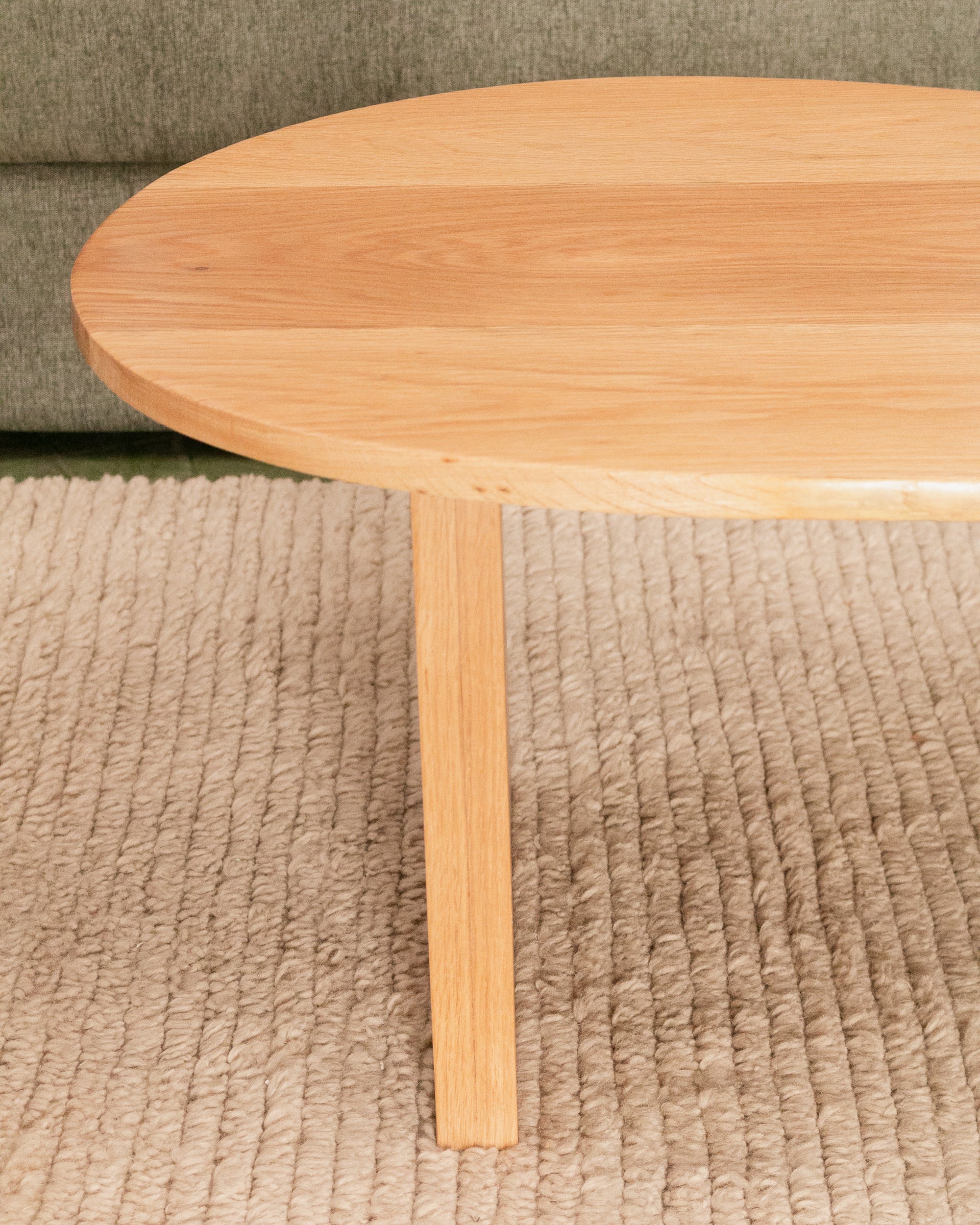 Solid Oak Amoeba Coffee Table - Image 10