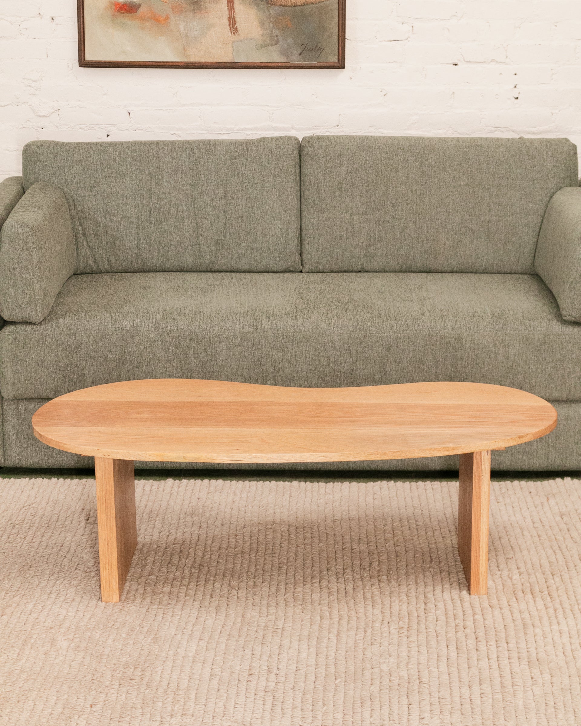 Solid Oak Amoeba Coffee Table - Image 13