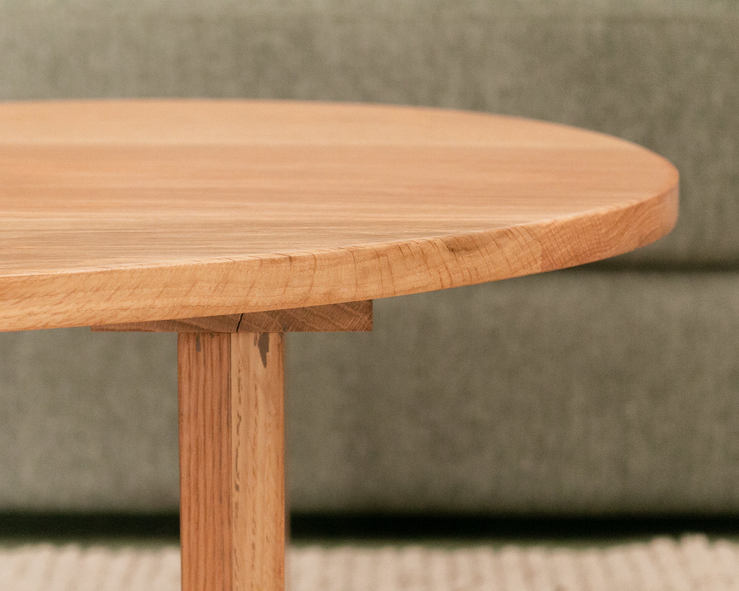Solid Oak Amoeba Coffee Table - Image 4