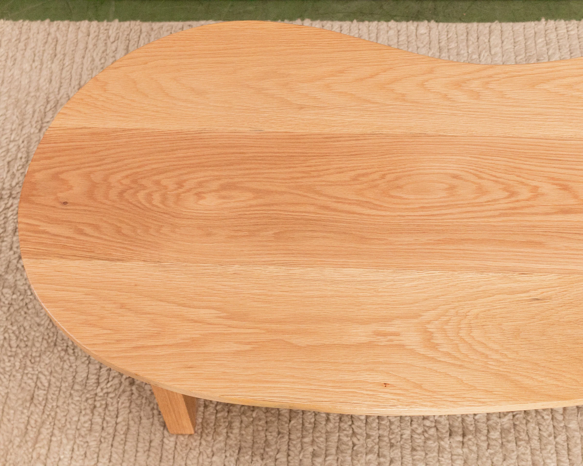 Solid Oak Amoeba Coffee Table - Image 8