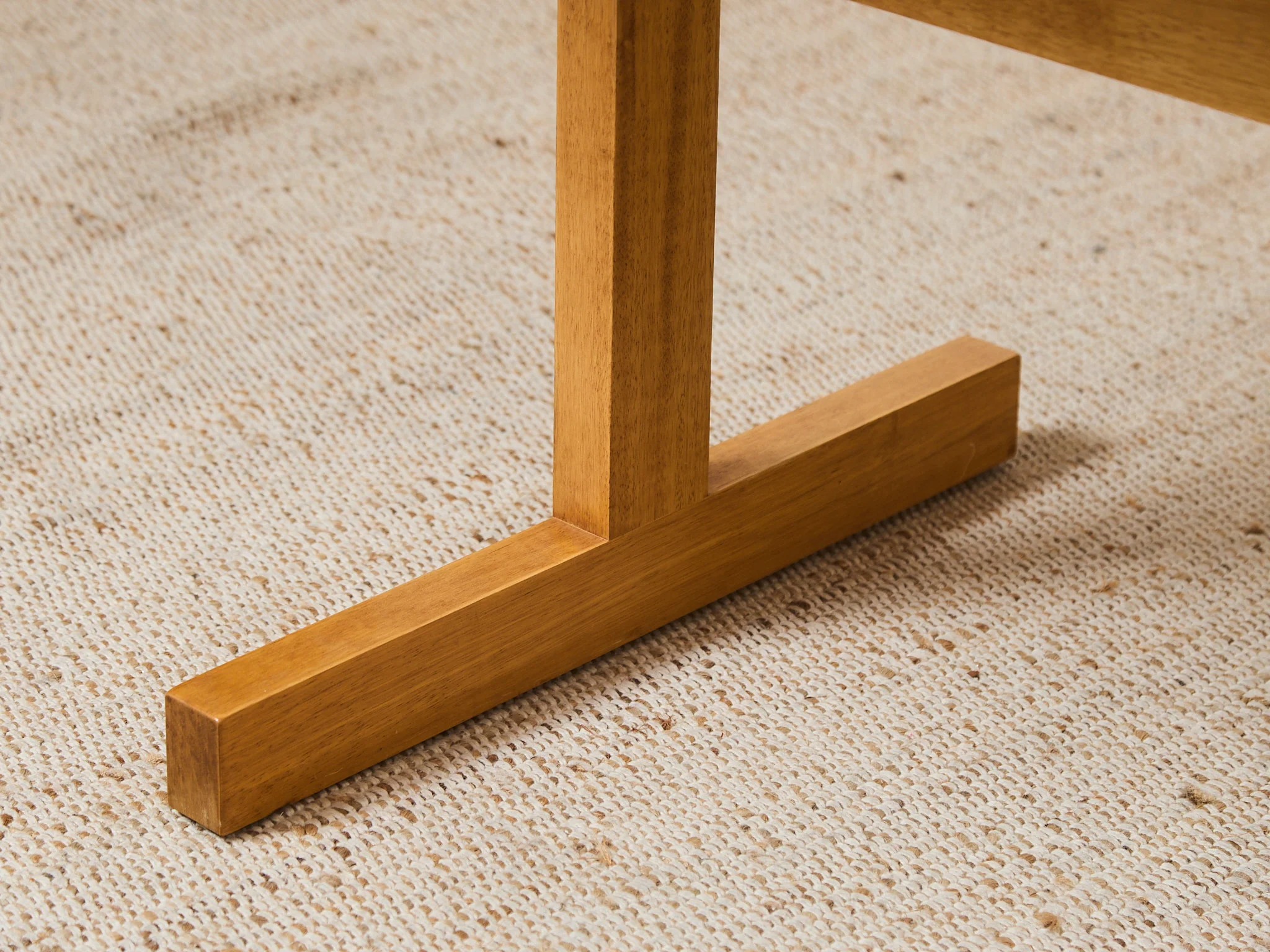 Solid Pine Vintage Trestle Table - Image 11