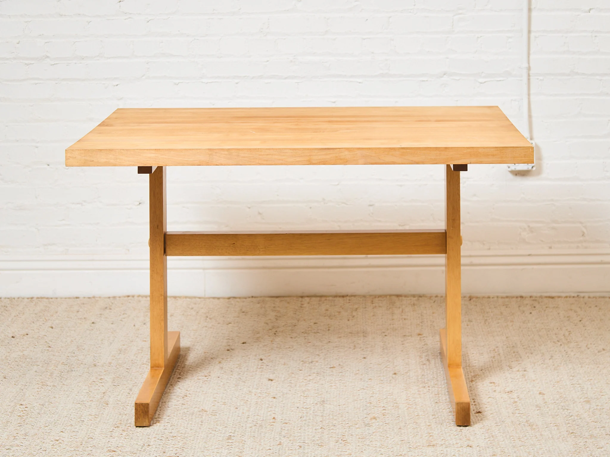 Solid Pine Vintage Trestle Table - Image 4