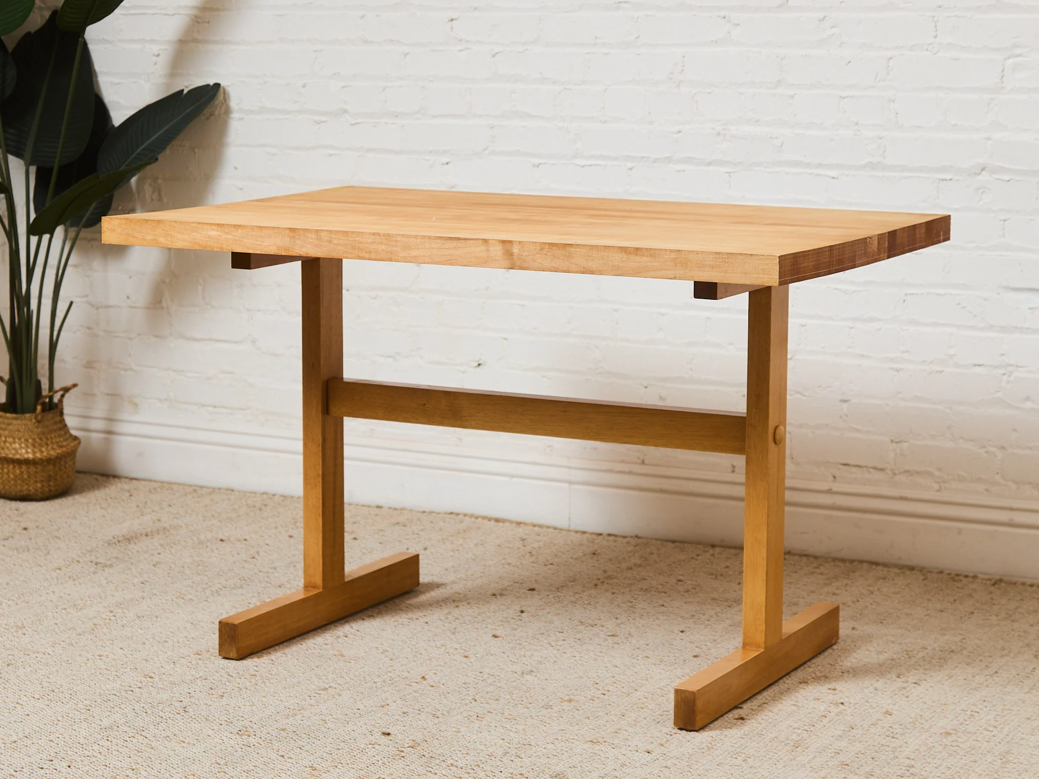 Solid Pine Vintage Trestle Table - Image 6
