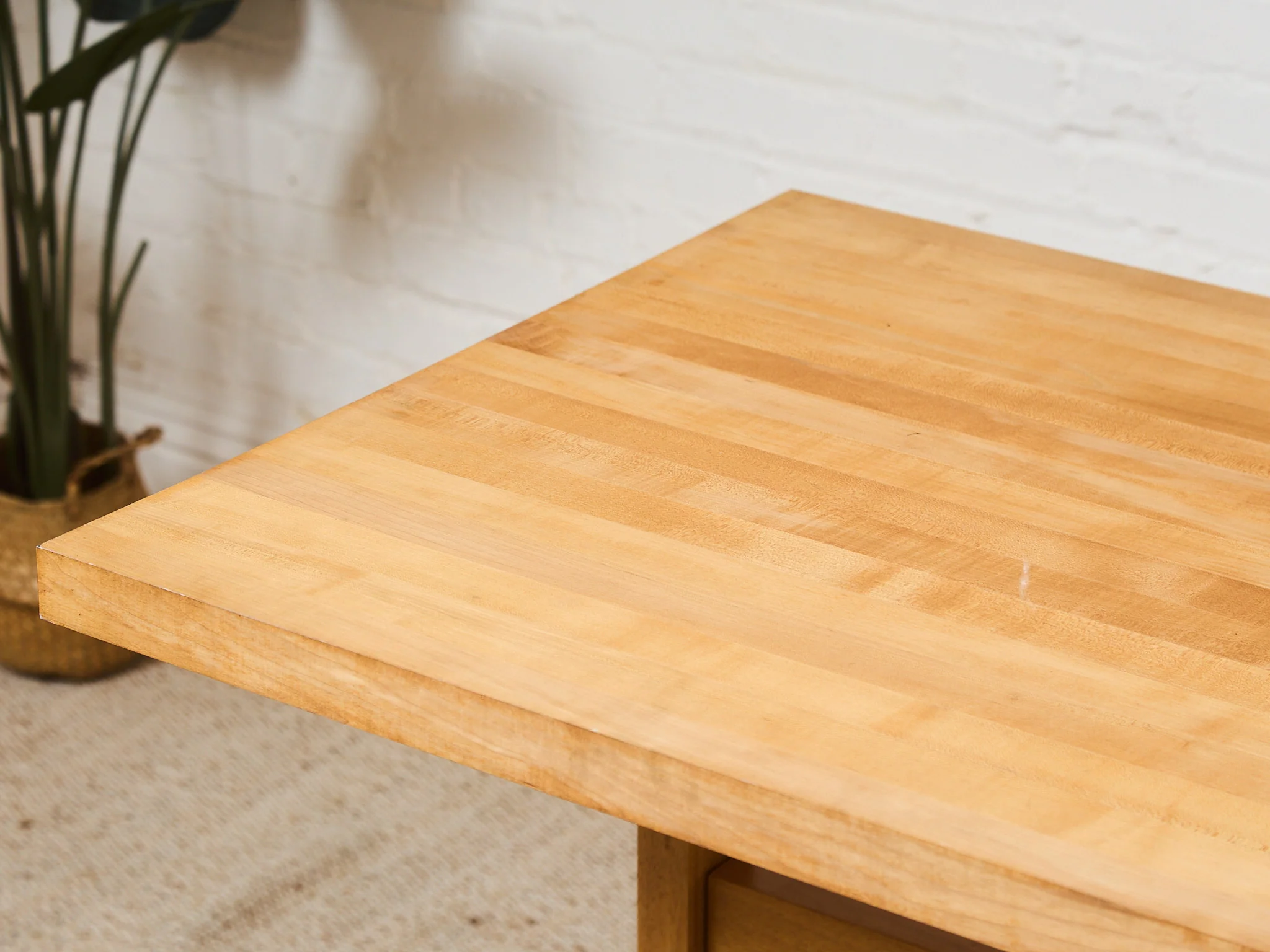 Solid Pine Vintage Trestle Table - Image 7