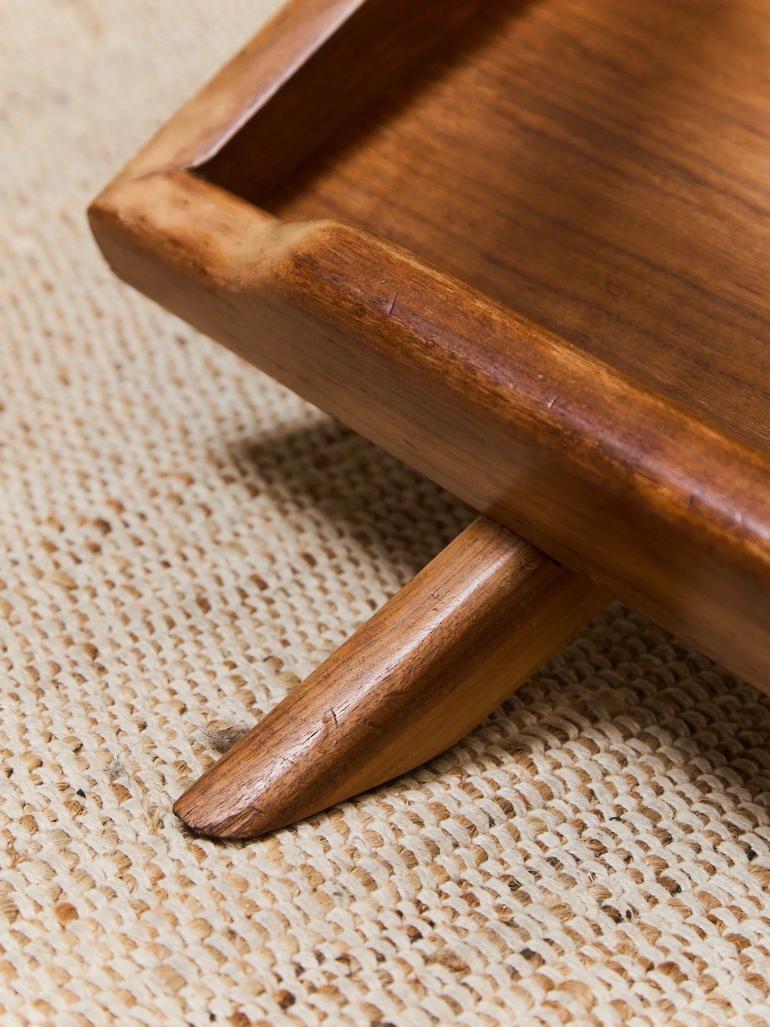Solid Walnut Glass Top Coffee Table - Image 12