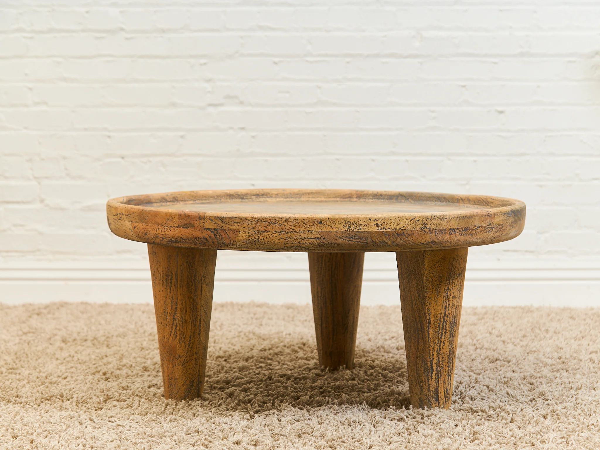 Solid Wood Primitive Coffee Rustic Table - Image 5