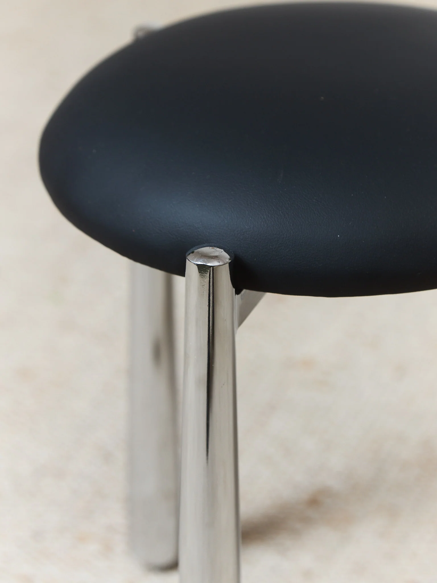 Thick Chrome Leg Stool - Image 7