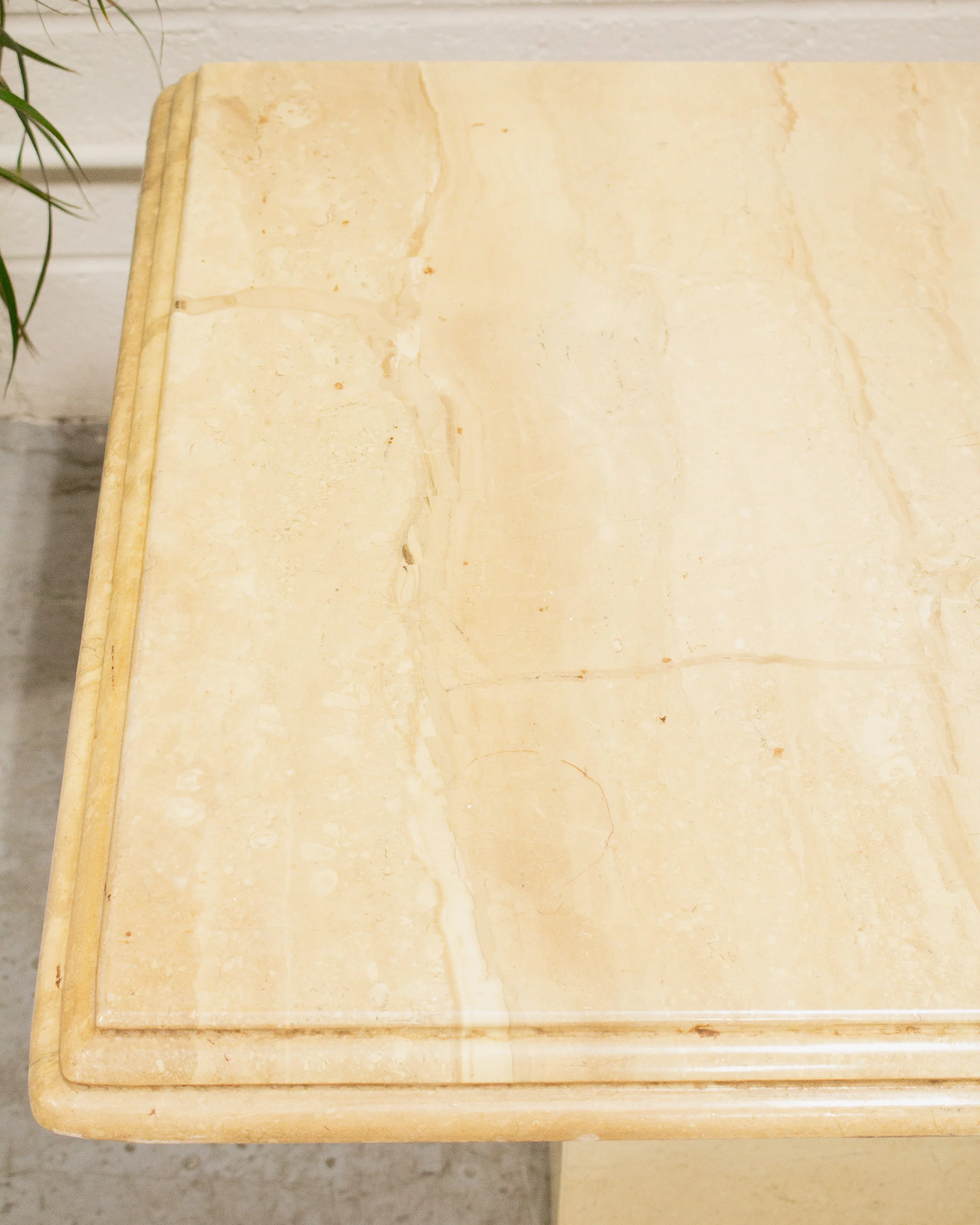 Travertine Post Modern Side Coffee Table Small - Image 8