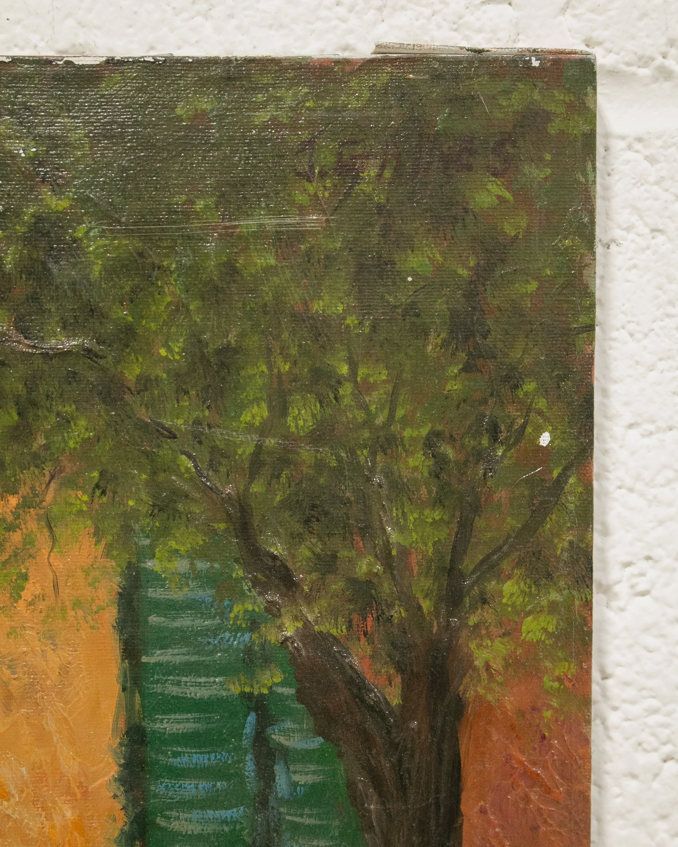 Village Life Oil Painting by J. Gaines - Image 4