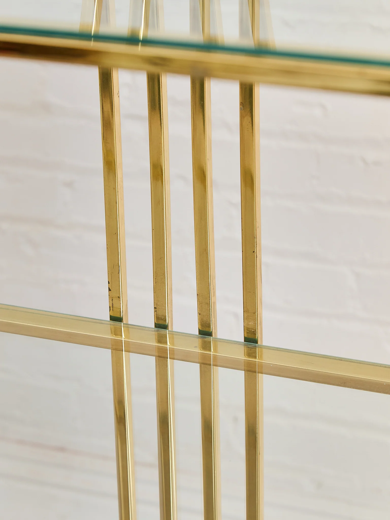 Vintage Brass Arched Etagere designed by Milo Baughman for Design Institute of America (DIA) - Image 10