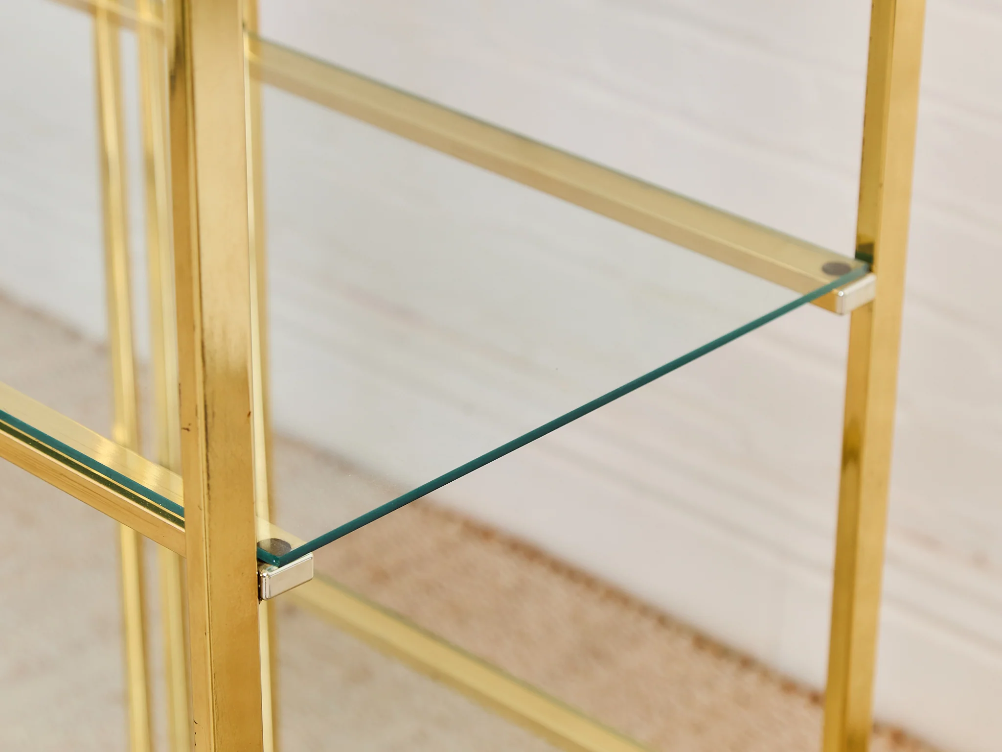 Vintage Brass Arched Etagere designed by Milo Baughman for Design Institute of America (DIA) - Image 15