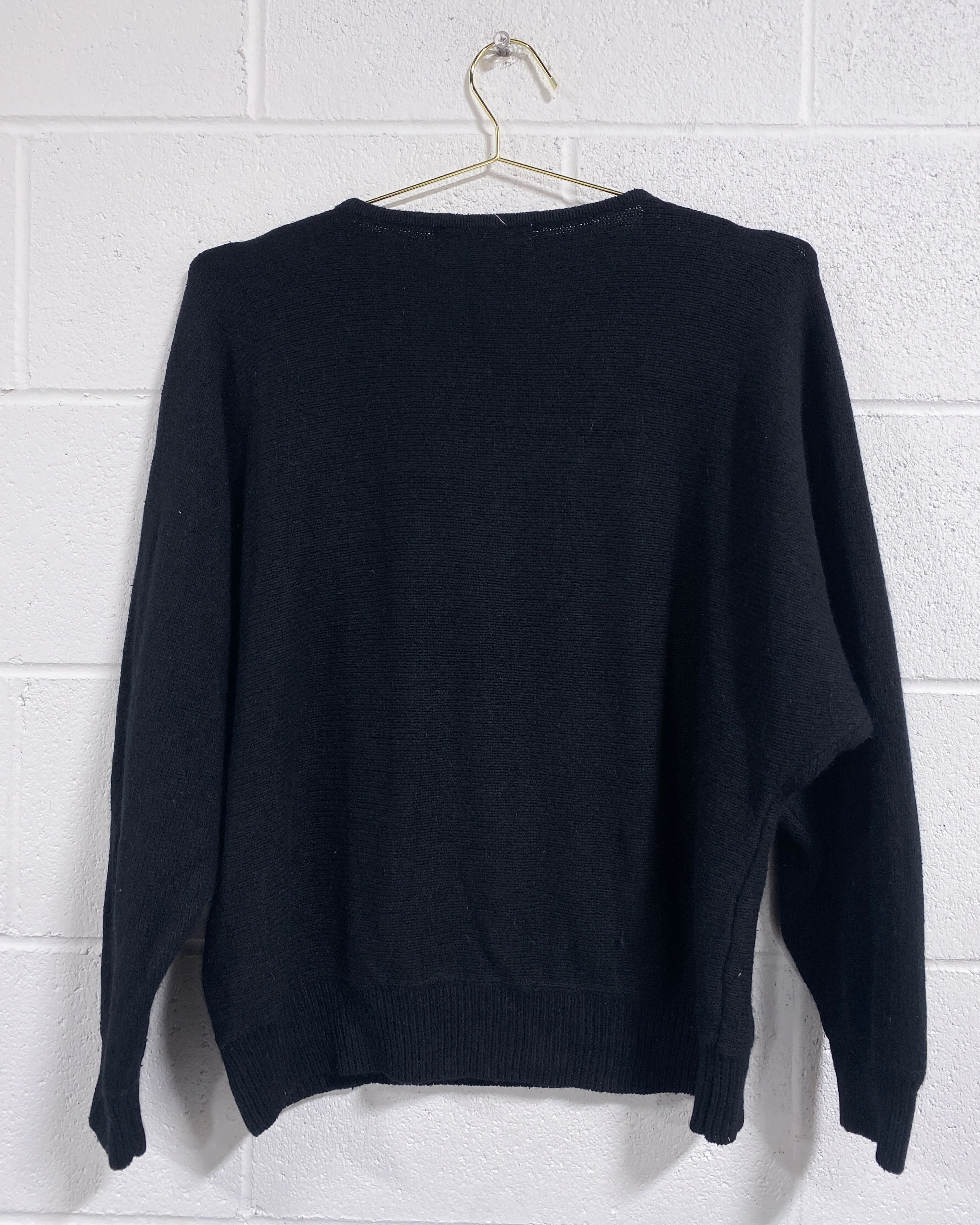 Vintage Le-Pullover Sweater with Sparkly Appliqués (L) - Image 4