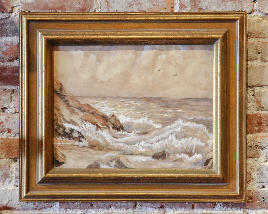Vintage Marine Seascape, Circa 1960's. By Gilda LoveLand - Image 2