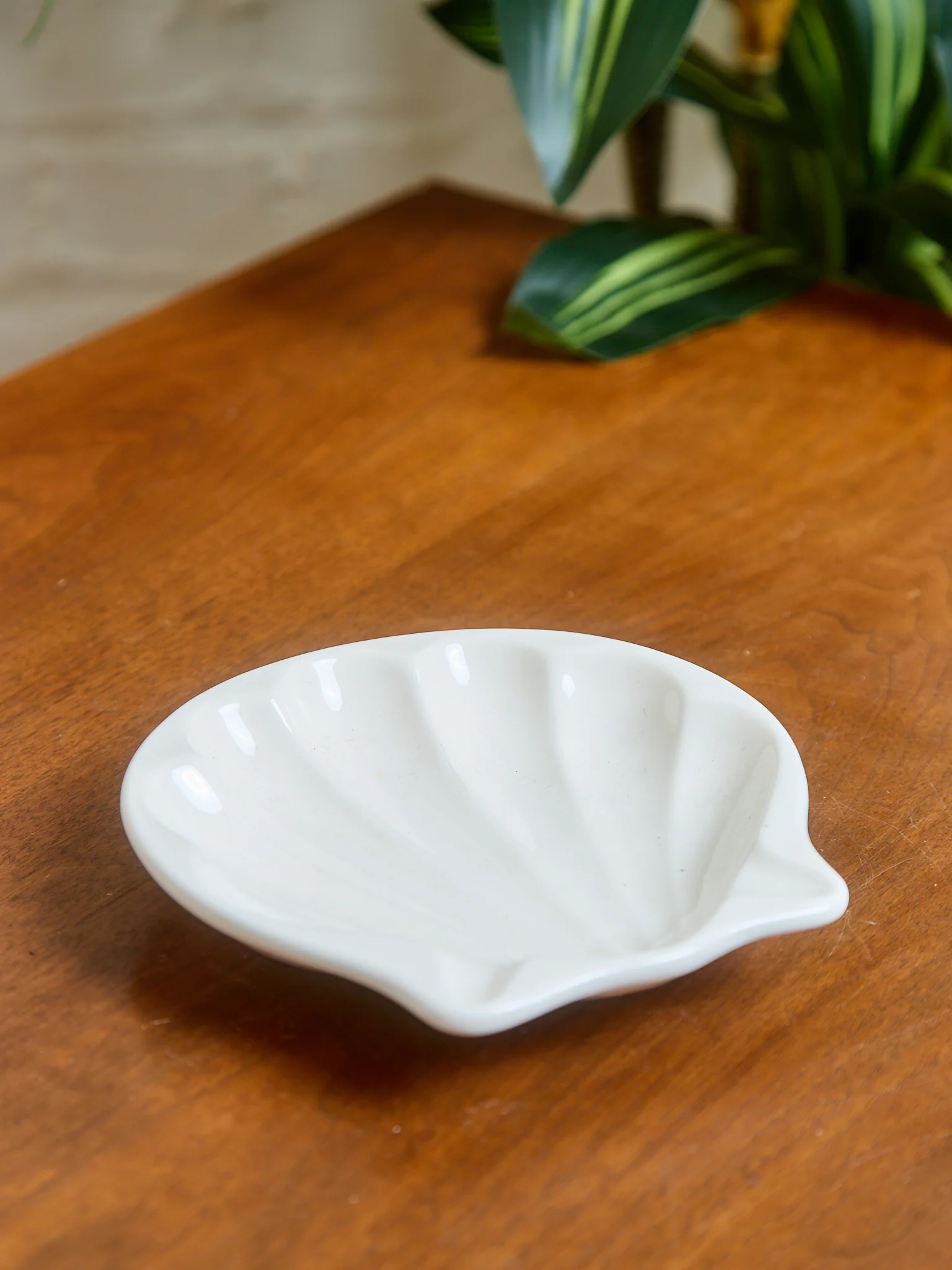 Vintage White Shell Catchall