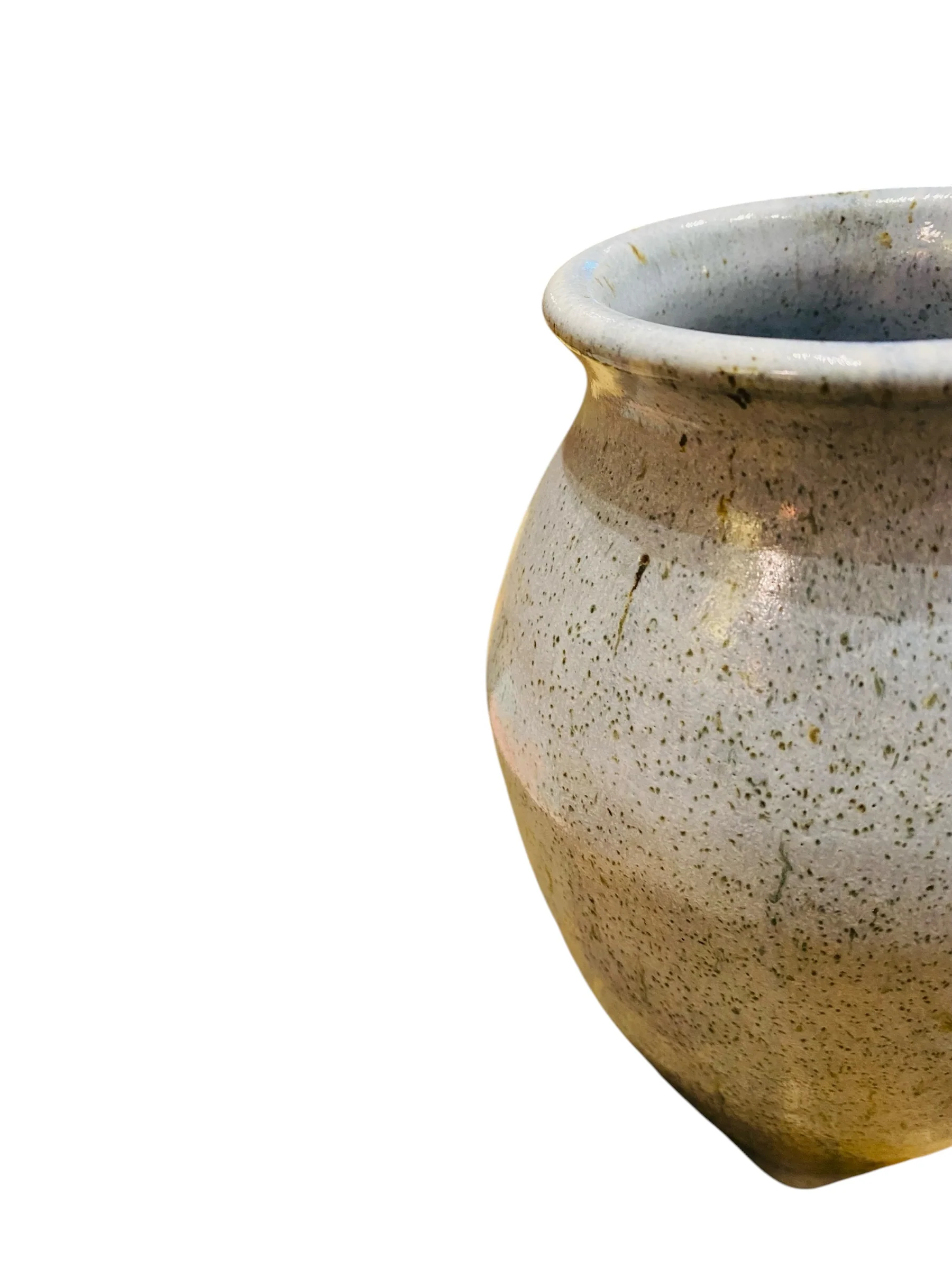 Violet Soda Fired Palm Springs Studio Pottery Vase - Image 3