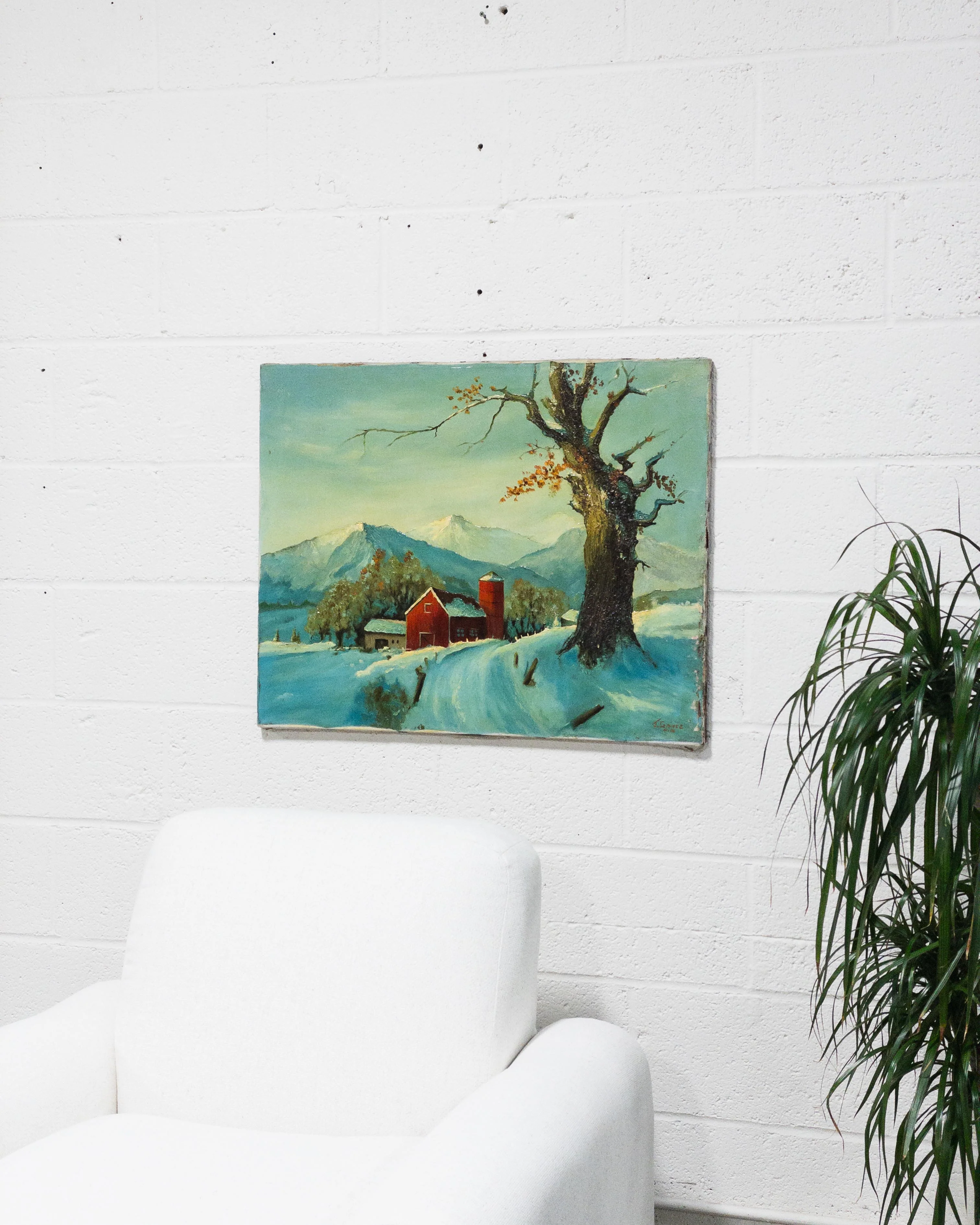 Winter at Home Oil Painting by J Gaines - Image 2