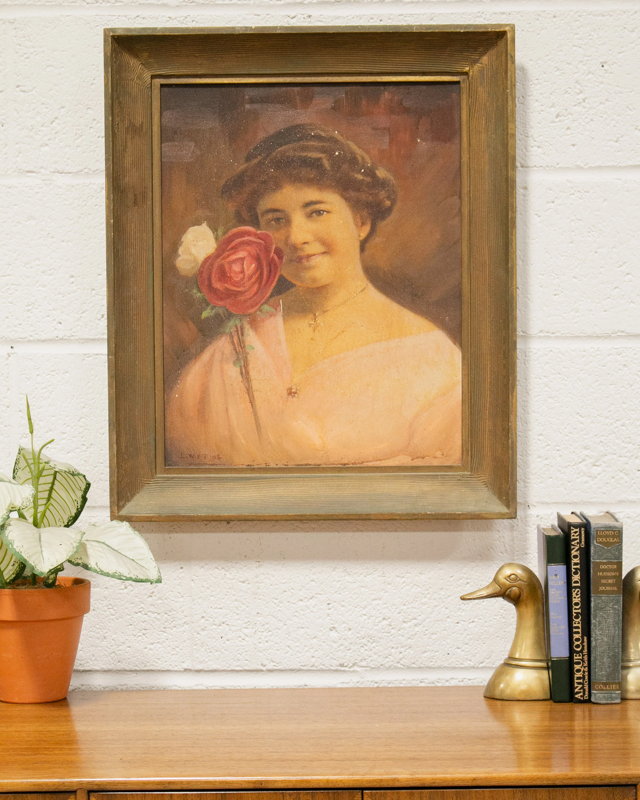 Woman with Rose Art Portrait - Image 11