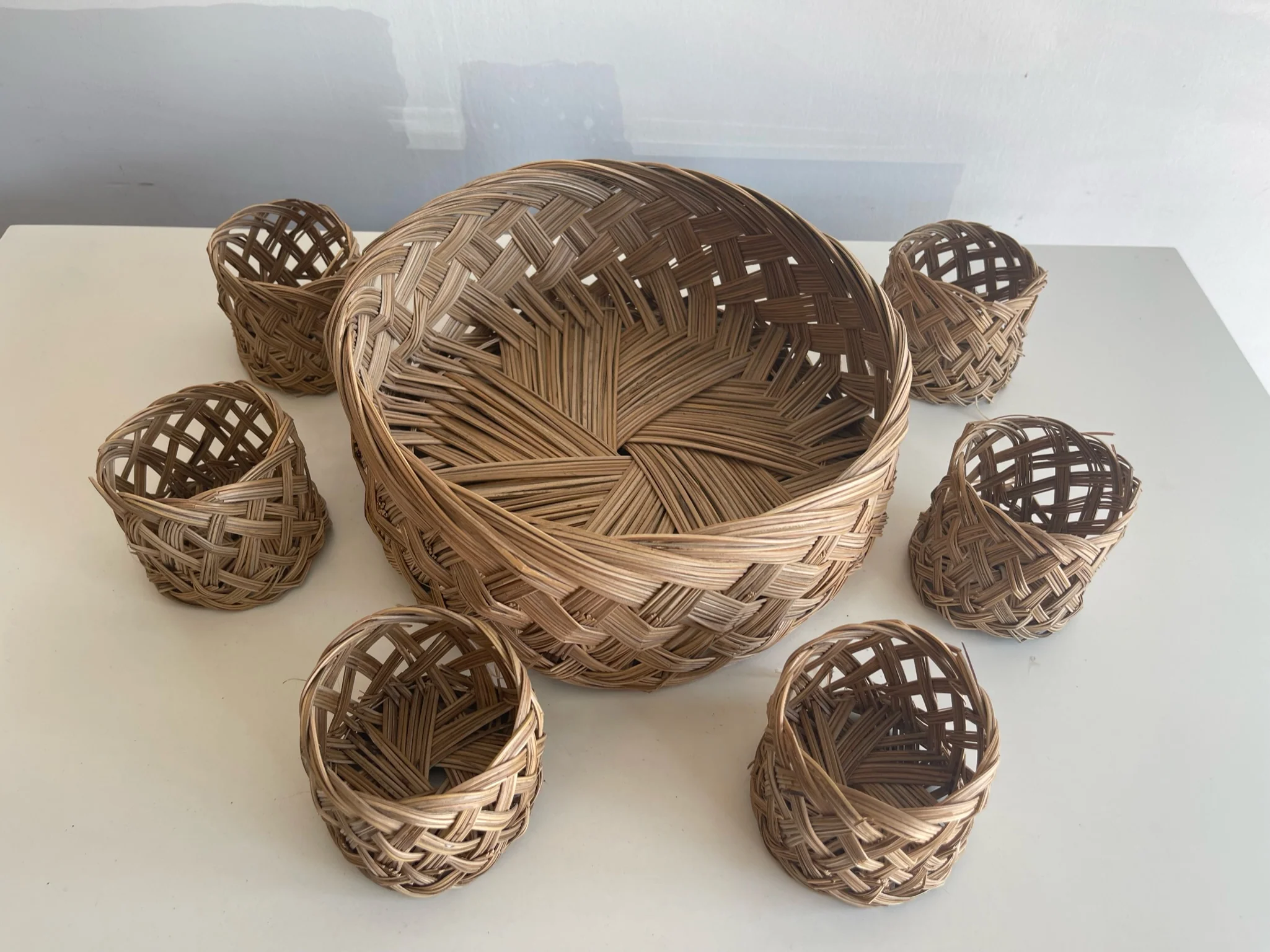 Woven wicker Basket set - Image 6